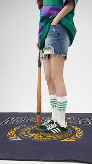 Noe Striped Basic High Socks