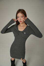 Cherry Twisted Mini Dress