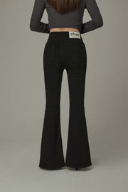 Front Ankle Slit Bootcut Pants