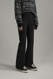 Slit Lined Bootcut Pants