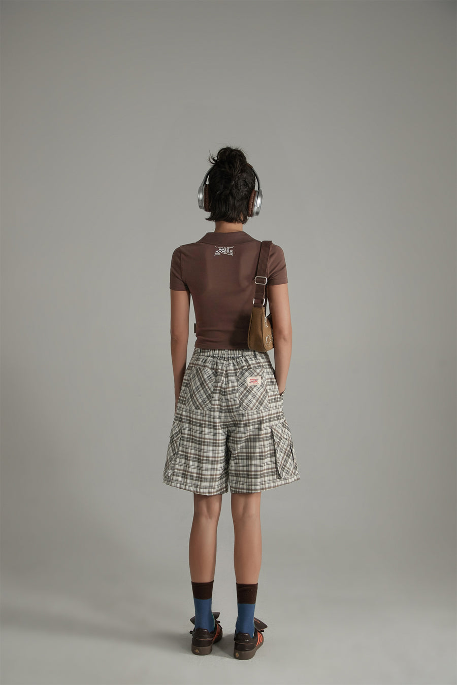 CHUU Retro Checked Color Loosefit Daily Shorts