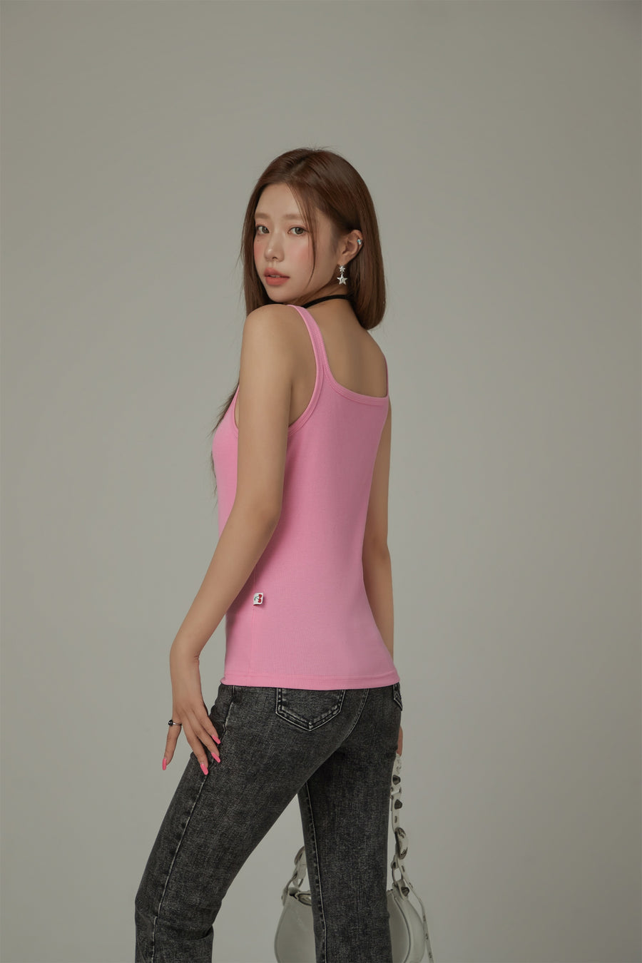 CHUU Color Button Sleeveless Tank Top