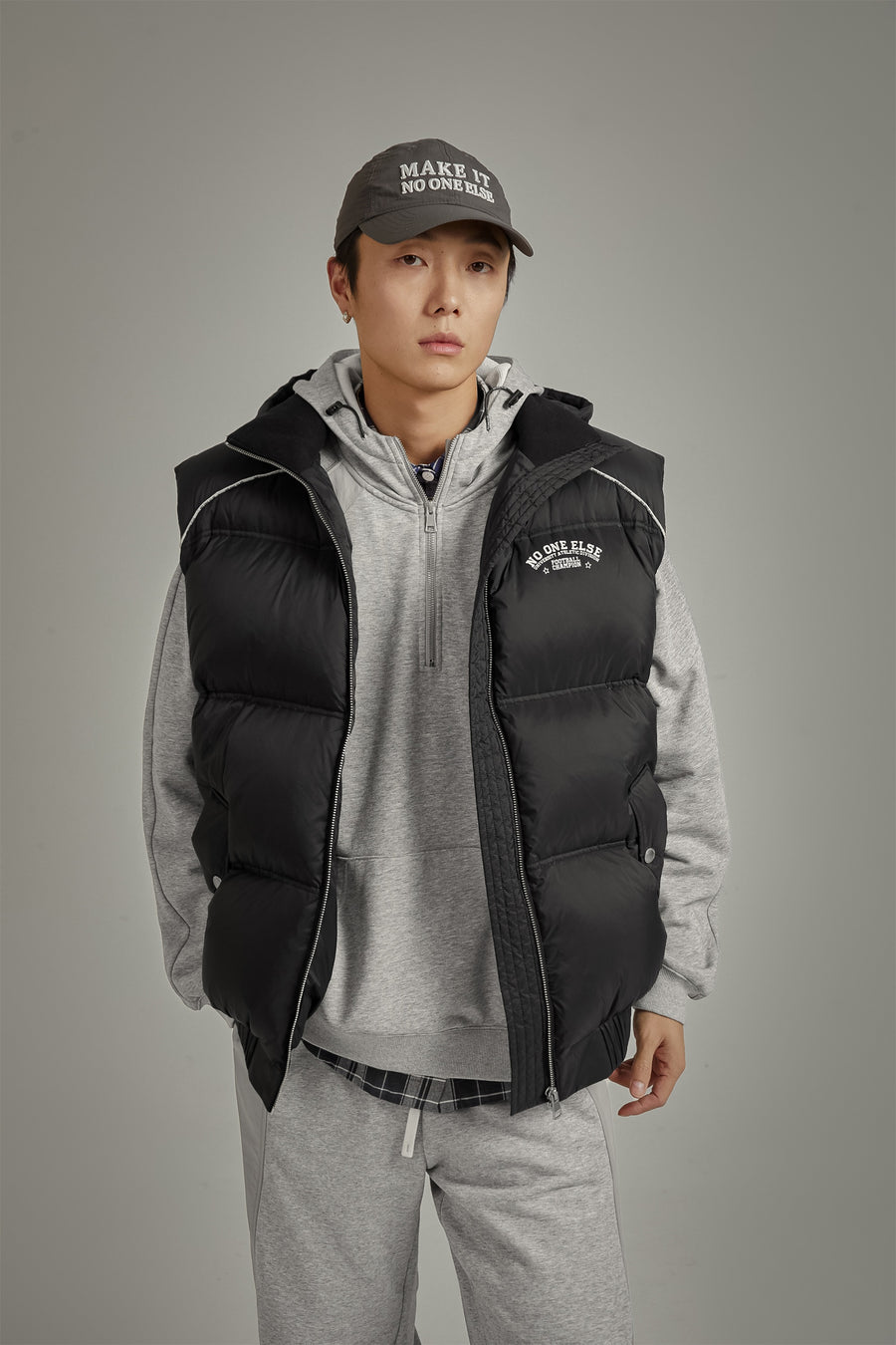 CHUU Hooded Padded Vest