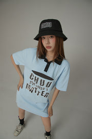 Chuu Lettering Cotton Bucket Hat