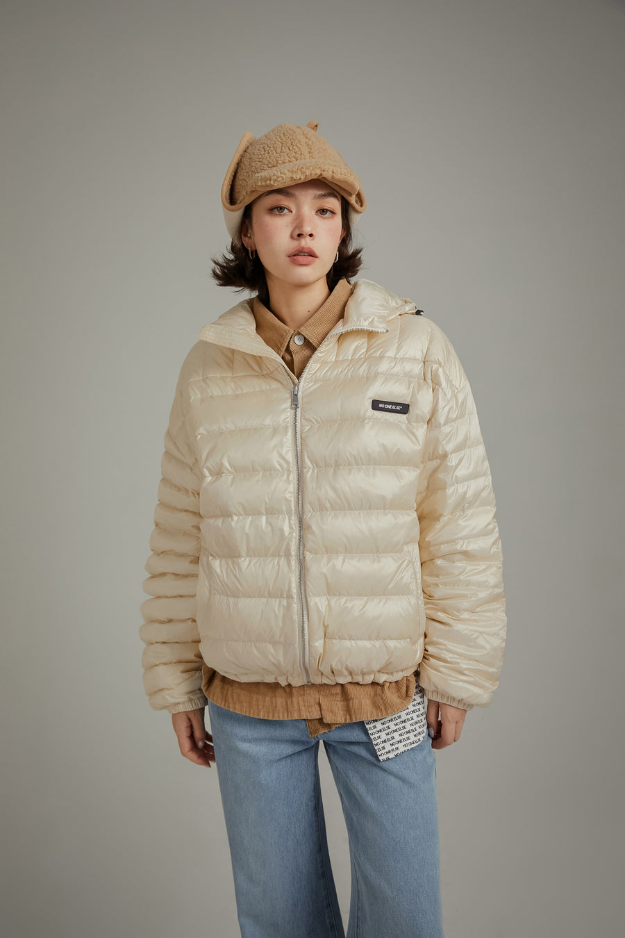 CHUU Hooded Light Padding Jacket