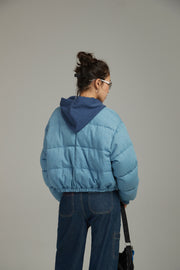 Duck Down Denim Padded Jacket