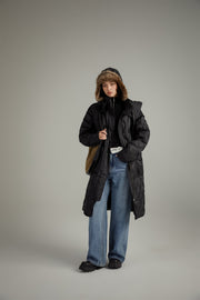 Hooded Quilted Padded Coat