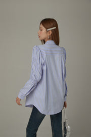 Heart Pocket Stripe Shirt