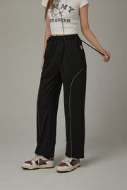 Elastic Waist Loose Jogger Pants