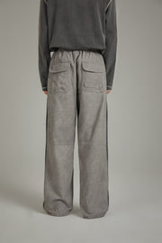 Two Toned Line Wide Pants