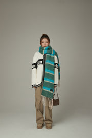 Striped Fringe Muffler