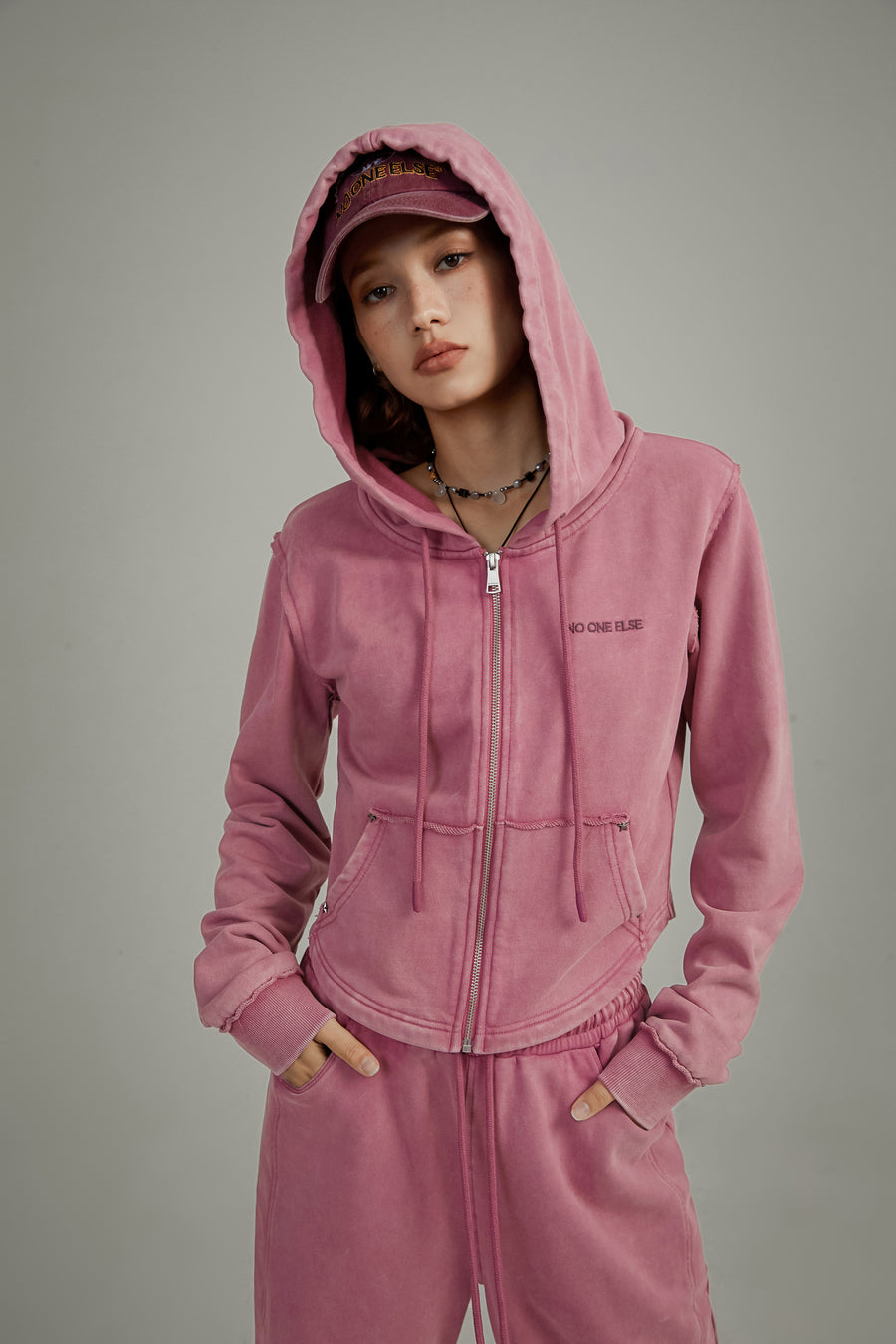 CHUU Basic Hood Zip-Up