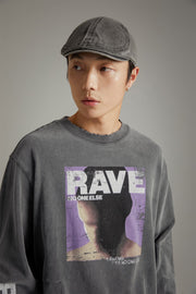 Rave Vintage Printed Boxy T-Shirt