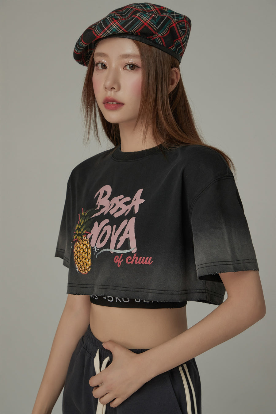 CHUU Gradient Bosa Nova Cropped T-Shirt