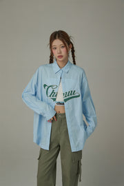 Logo Stripe Loose Fit Shirt