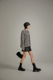 Oversized Knit Button Cardigan