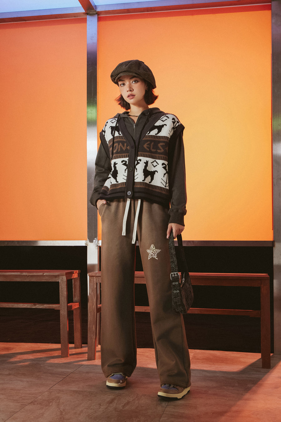 CHUU Vintage Star String Sweatpants