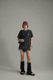 Heart Loose Fit Basic Short Sleeve T-Shirt