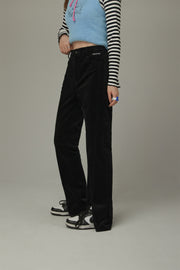 Slit Corduroy Pants