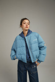 Duck Down Denim Padded Jacket