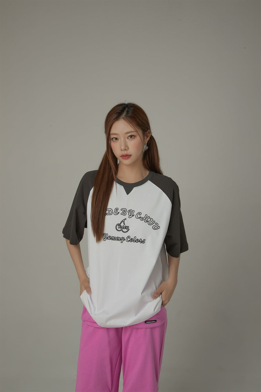 CHUU Color Blocked Yummy Colors Loose Fit T-Shirt