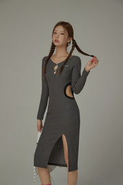 Pretty Cutout Long Bodycon Dress