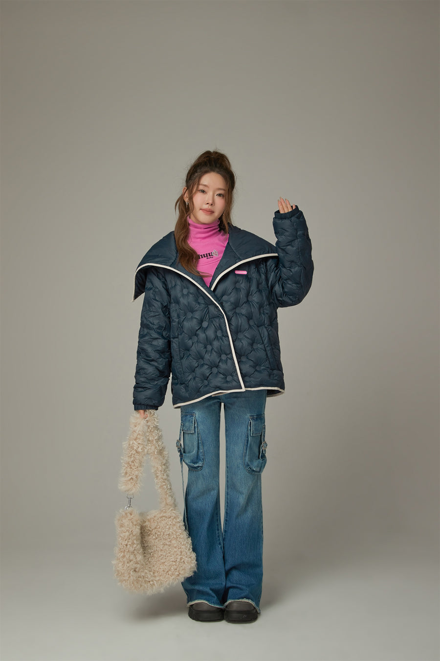 CHUU Sailor Quilting Padded Jacket