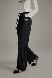 Banded Wide Leg Jogger Pants