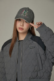 Heart Quilted Padded Jacket