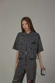 Printed Chuu Semi Boxy Shirt