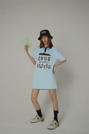 Chuu Lettering Cotton Bucket Hat