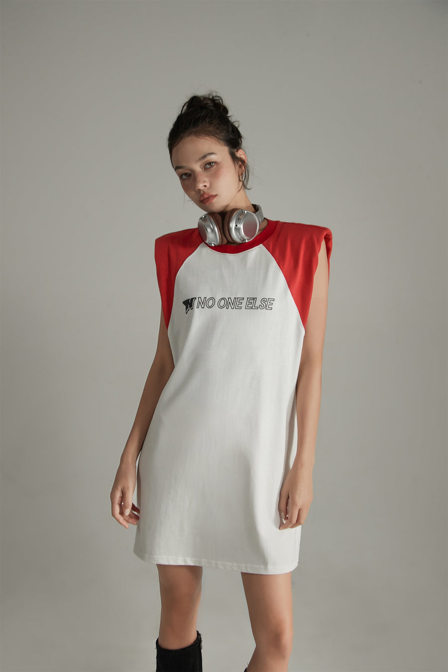 CHUU Noe Raglan Sleeveless Mini T-Shirt