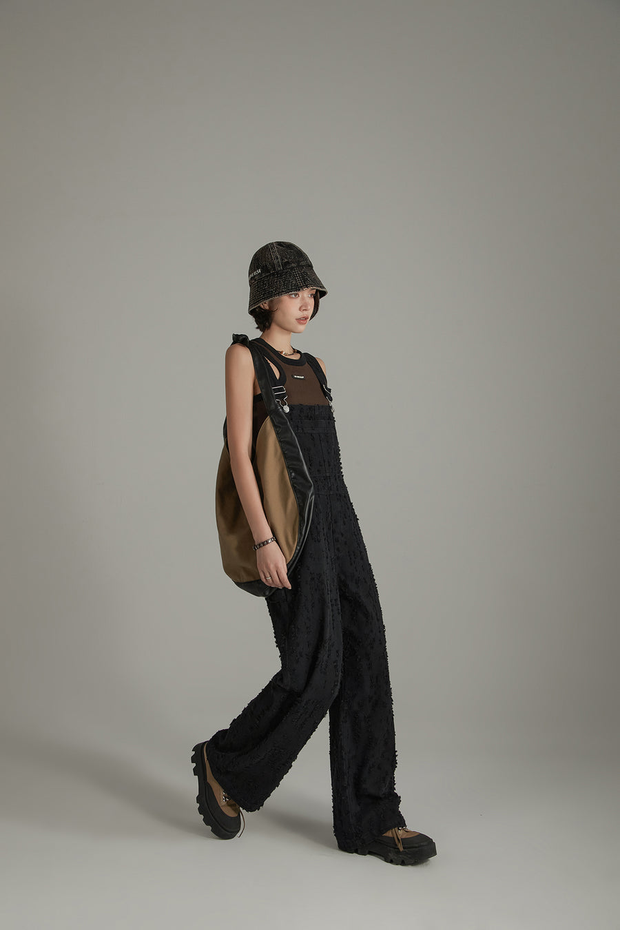 CHUU Basic Denim Overall Pants