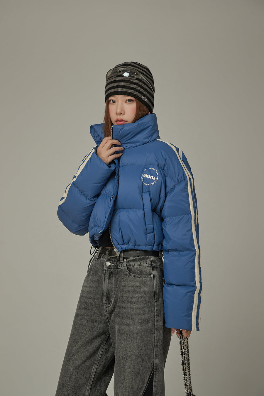 CHUU Sporty Crop Padded Jacket