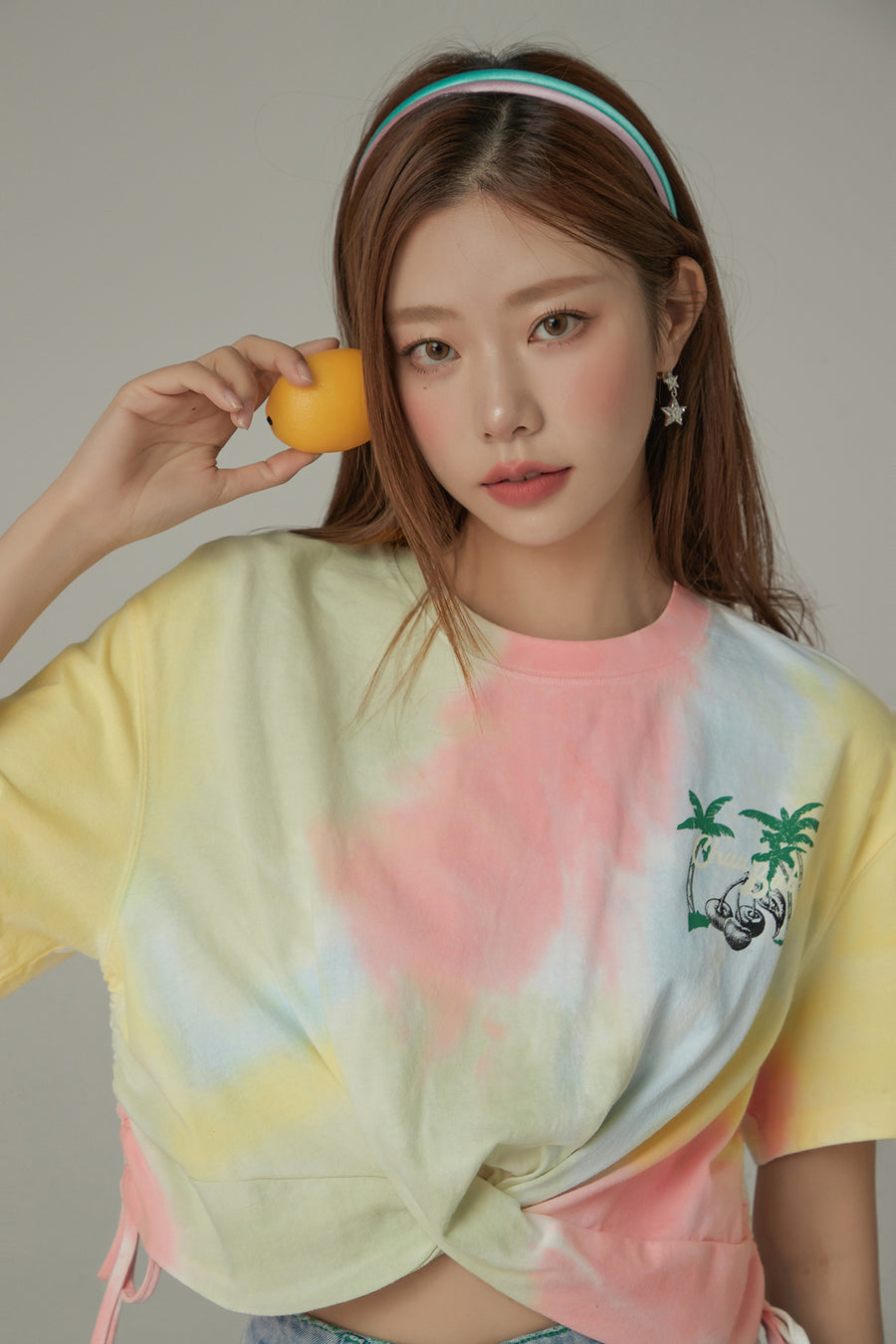 CHUU Tie-Dye Printed Short Sleeve Round Neck T-Shirt