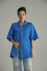 Cotton Loose Fit Button Up Shirt