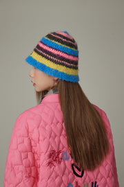 Multi Color Striped Beanie