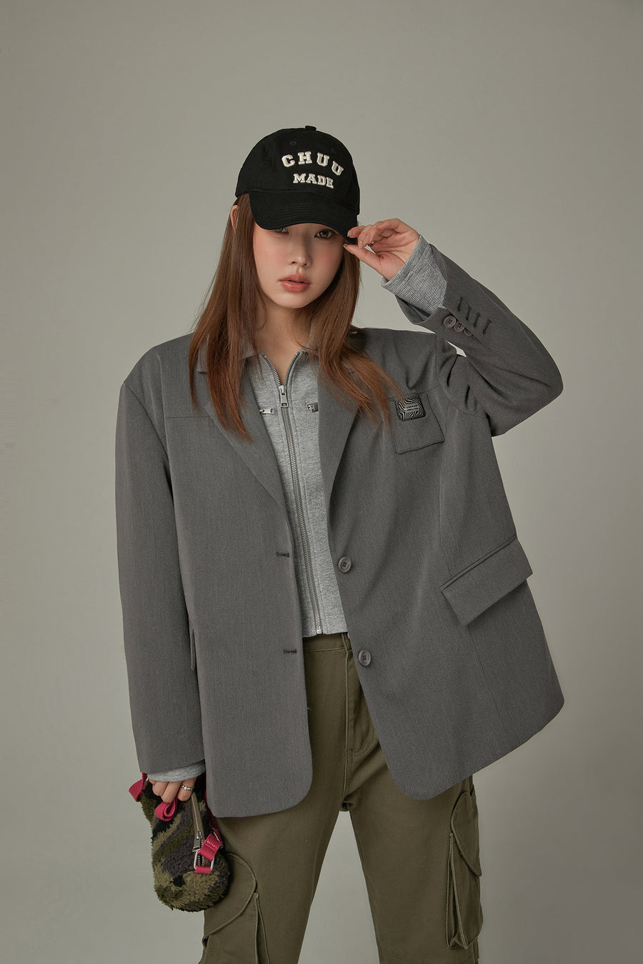 CHUU Vintage Loose Fit Blazer Jacket