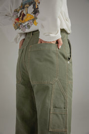 Color Pocket Wide Pants