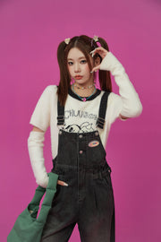 Cotton Button Overalls