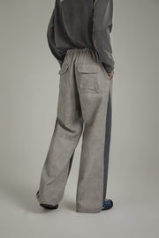 Two Toned Line Wide Pants