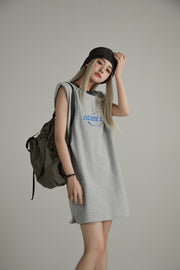 Noe Center Logo Sleeveless T-Shirt Dress