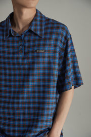 Retro Checked Loose Fit Shirt