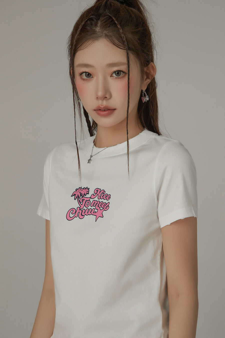 CHUU Logo Daily Cotton Short Sleeved T-Shirt