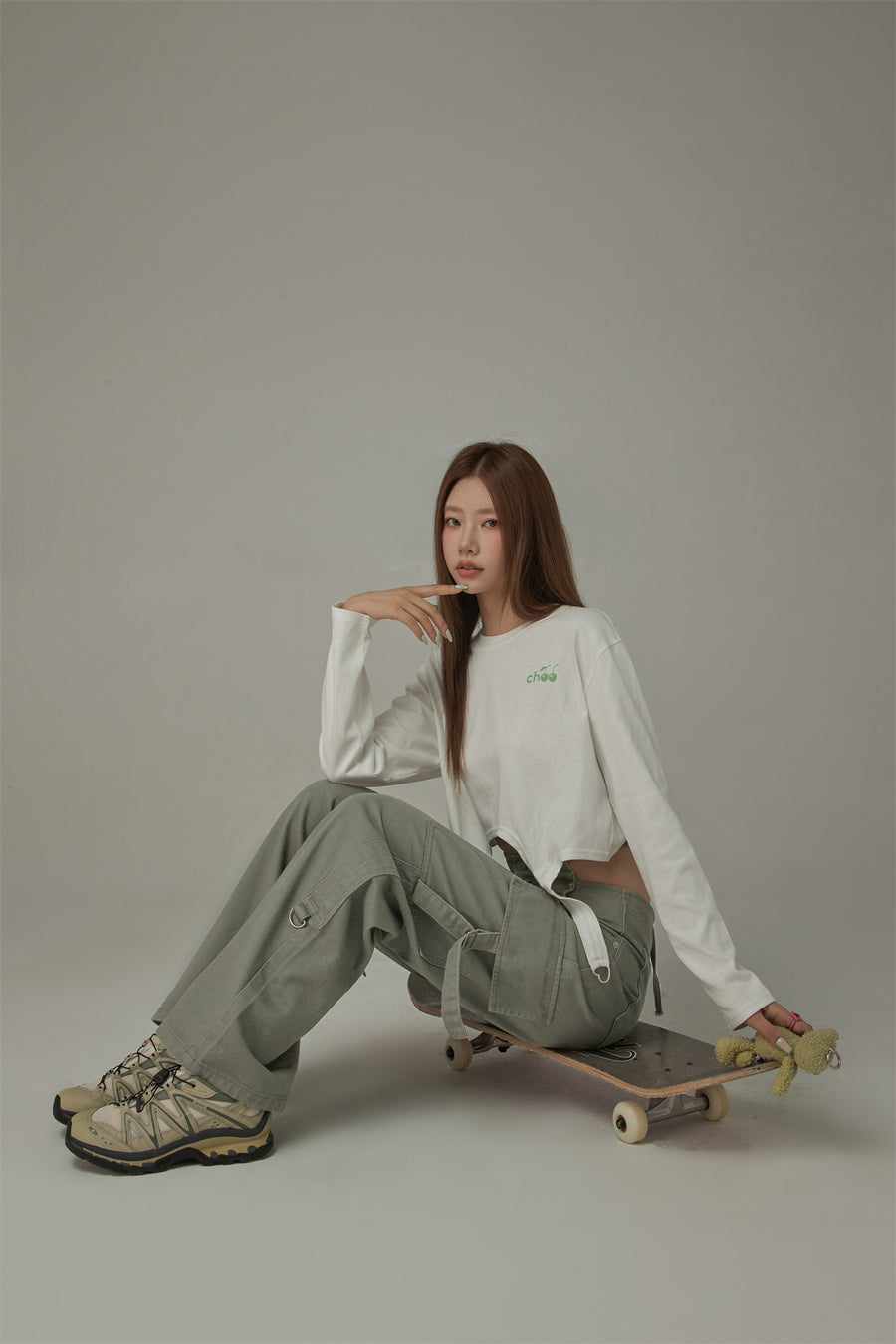 CHUU Pocket Straps Cargo Wide Pants