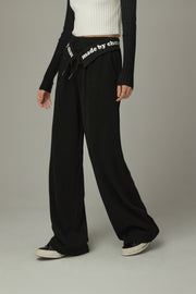 Logo String Wide Pants