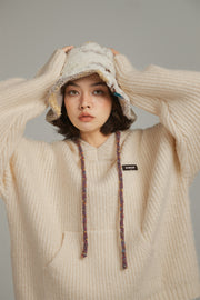 Daily Loose Fit Knit Hoodie