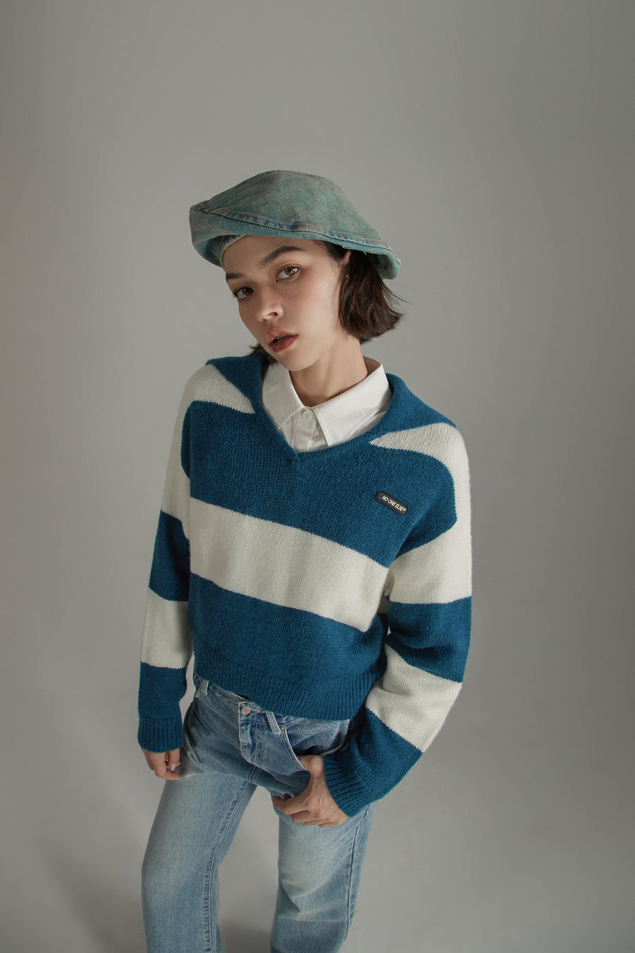 CHUU Sailor Color Scheme Knit Sweater