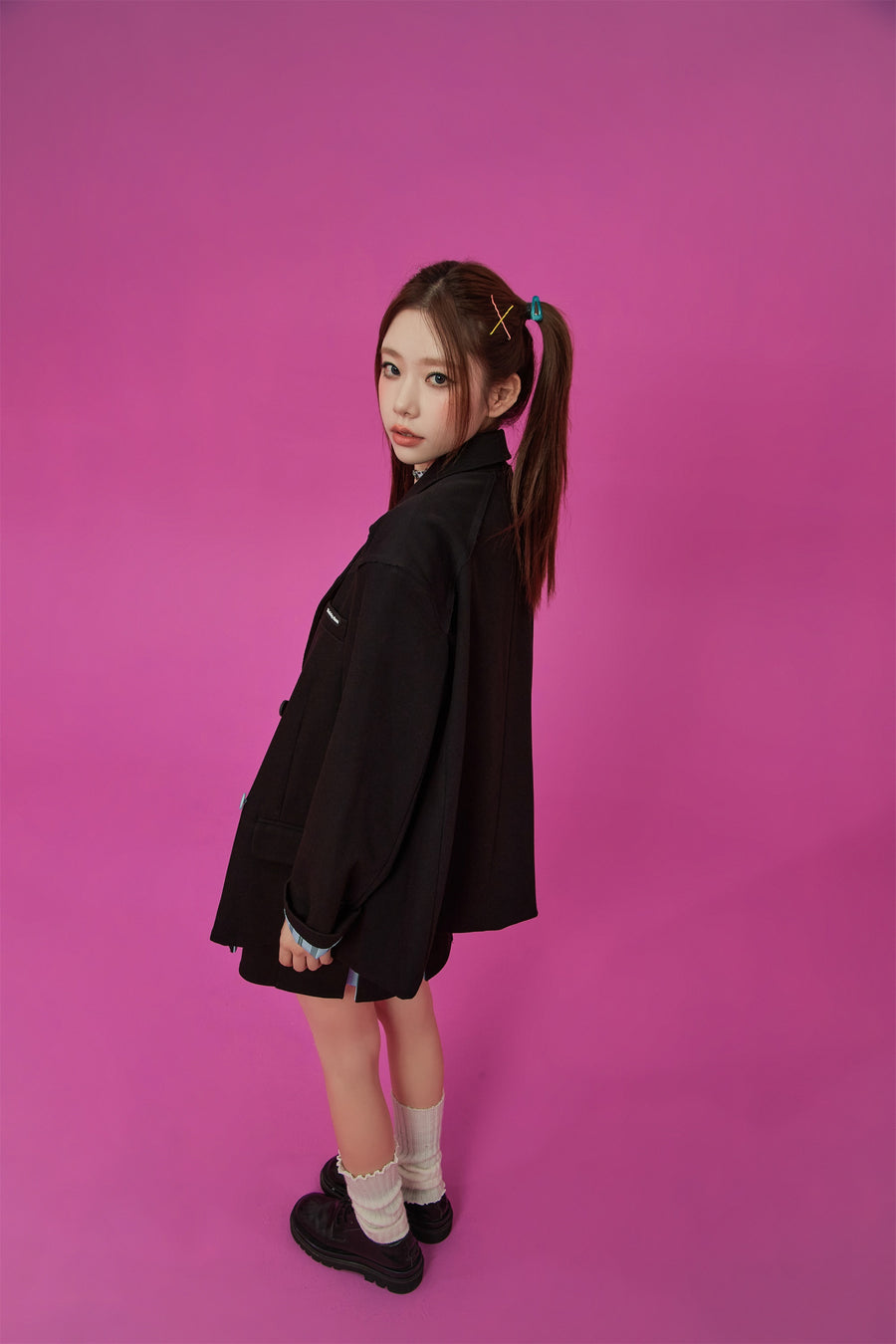 CHUU Boxy Double Blazer Jacket