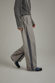 Two Toned Line Wide Pants